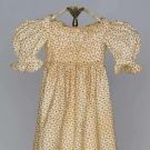 CHILD'S COTTON CALICO DRESS, 1820s