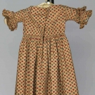 TODDLER'S COTTON CALICO DRESS, 1838-1840