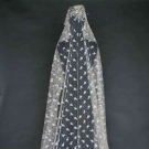 HANDMADE BRUSSELS LACE VEIL, LATE 19TH C