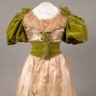PINK &amp; CHARTREUSE BALLGOWN, 1888