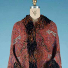 LADY'S EMBROIDERED PAISLEY DOLMAN JACKET, 1880s