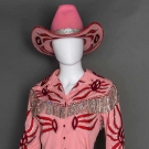 NUDIE 4-PIECE LADY'S PINK COWGIRL OUTFIT, 1975