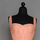 MME. GRES COUTURE PINK EVENING GOWN, c. 1950