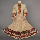 FESTIVAL BLOUSE &amp; SKIRT, YUGOSLAVIA, MID 20TH C