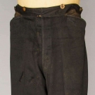 MAN'S BLACK WOOL TROUSERS, 1860s