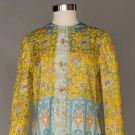 PRINTED SILK PANT SUIT, CANNES, FRANCE, 1970s