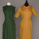 TWO CLAIRE McCARDELL DAY DRESSES, 1950s