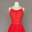 CLAIRE McCARDELL CORAL SUMMER DRESS, 1949