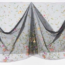 POLYCHROME EMBROIDERED CURTAIN YARDAGE, 1900-1950