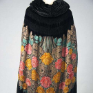PRINTED LAME OPERA CAPE, MID-1920s