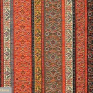 HANDWOVEN STRIPED PAISLEY SHAWL, c. 1850
