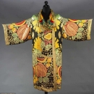 RAOUL DUFY FRUIT PATTERNED LAME COAT, 1920s