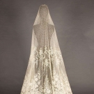 H.M. BRUSSELS MIXED LACE WEDDING VEIL, 1860-1890