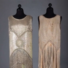 TWO ELABORATELY BEADED FLAPPER DRESSES, 1920s