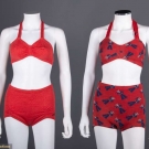 TWO LADIES TWO PIECE SWIMSUITS, 1935-1945
