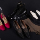 TWO PAIR EVENING SHOES &amp; ONE PAIR BOOTS, 1910-1920s