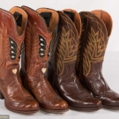 TWO PAIR COWGIRL BOOTS, 1930-1950