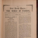TWO LEATHER BOUND FASHION MAGAZINES, FRENCH &amp; ENGLISH, 1864 &amp; 1861