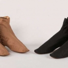 TWO PAIR LADIES ADELAIDE BOOTS, AMERICA, 1860s