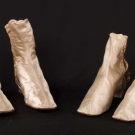 TWO PAIR WEDDING BOOTS, ENGLAND &amp; AMERICA, 1860s