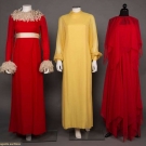 THREE CHIFFON DESIGNER EVENING GOWNS, AMERICA, 1960-1970s
