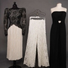 THREE DESIGNER EVENING GARMENTS, AMERICA &amp; FRANCE, 1980s