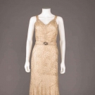 METALLIC LACE EVENING GOWN, c. 1934