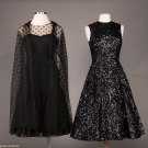 TWO BLACK MAINBOCHER EVENING DRESSES, AMERICA, 1950-1960s