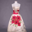 EMILIO SCHUBERTH EVENING GOWN, ROME, c. 1953