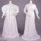 TWO COTTON &amp; LACE DRESSING GOWNS, 1880-1890s
