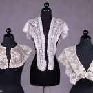 THREE BOBBIN LACE APPLIQUÉ ACCESSORIES, 1840s
