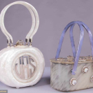 TWO LLEWELYN BOX BAGS, AMERICA, 1950-1957