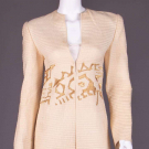 MCFADDEN QUILTED SILK COAT, AMERICA, 1980s
