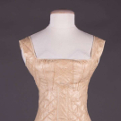 GLAZED LINEN STAYS, 1820-1830s