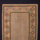 UNUSUAL GEOMETRIC GRENFELL MAT, 1920-1935