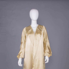 SILK SATIN &amp; VELVET EVENING COAT, c. 1930