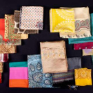 GENEROUS LOT DORIS DUKE SILK SCARVES, 20TH C