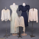 THREE BLOUSES, ONE DAY &amp; ONE BOUDOIR DRESS, AMERICA, 1920-1940s