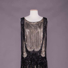 SEQUIN &amp; BEAD ENCRUSTED EVENING DRESS, MID 1920s