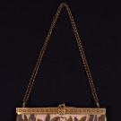 LAMÉ EMBROIDERED VELVET PURSE, MID 20TH C