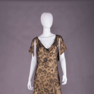 TRAINED LAMÉ EVENING GOWN, EARLY 1930s