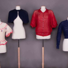 FOUR KNIT OR CROCHET SWEATERS, FRANCE &amp; AMERICA, 1930s &amp; c. 1962