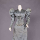 TWILL SILK DINNER GOWN, c. 1894