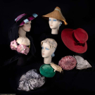 DAY, PARTY, &amp; EVENING HATS, 1940-1950s