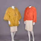 TWO BONNIE CASHIN DYED SHEEPSKIN COATS, AMERICA, 1960s