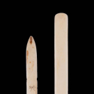 TWO BONE BUSKS, LATE 18TH-EARLY 19TH C