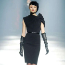 ALBER ELBAZ FOR LANVIN BLACK MINIDRESS, PARIS, A/W 2009