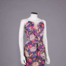 CEIL CHAPMAN SILK EVENING DRESS, AMERICA, 1950s