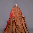 JACQUARD WOVEN PAISLEY SHAWL, 1860s