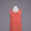 EMBROIDERED CREPE CHIFFON PARTY DRESS, MID 1920s